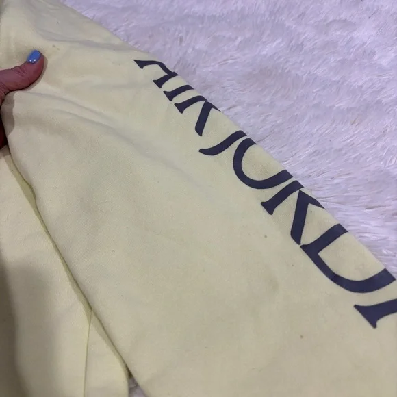 Jordan Men's Jumpman Classics Pullover Hoodie 'Neon Green' BV6010-335 Size Large - Picture 8 of 15